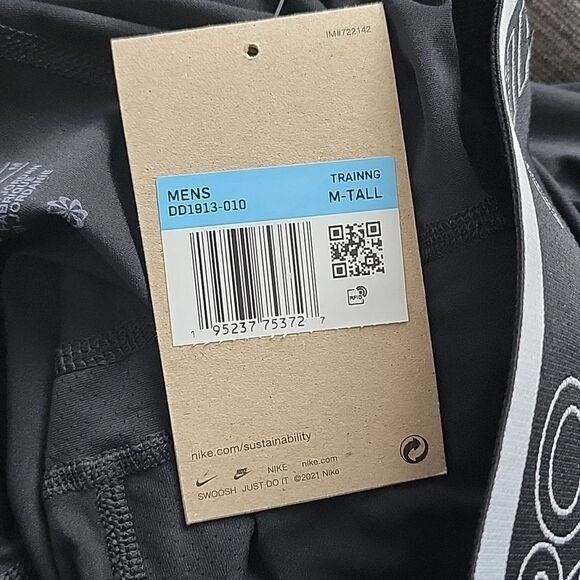 Nike Pro Dri-FIT Men's Black Lightweight Training Tight pants Size Mediu… - Picture 15 of 16